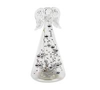 Heaven Sends 15cm Glass Christmas Angel Ornament with Lights - Hanging or Free-Standing