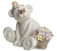 Heaven Sends Bear Necessities Ornament - Fleur Botanist - Sitting Bear With Flowers