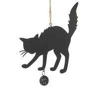 Heaven Sends Black Metal Cat And Black Pumpkin Halloween Hanger