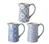 Heaven Sends Blue and Cream Ceramic Display Jug/Vase - 19cm - ONE SUPPLIED