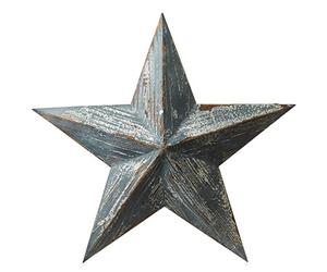 Heaven Sends Blue Wooden Hanging Star