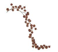 Heaven Sends Brown Velvet Pumpkin Garland Halloween Decoration