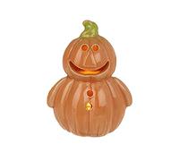 Heaven Sends Ceramic Light Up Pumpkin Person Halloween Decoration