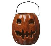 Heaven Sends Ceramic Smiling Pumpkin Halloween Tealight Lantern