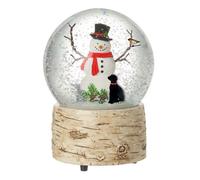 Heaven Sends Christmas Cat Dog Robin And Snowman Snow Globe, 13 X 8 Cm, Multi-Colour