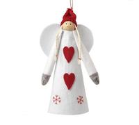Heaven Sends Christmas Felt Angel Tree Topper 25 X 12 Cm, White Felt, Matt Finish