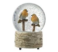 Heaven Sends Christmas Winter Snow Globe/Dome/Waterball Decoration Ornament (TWO ROBINS)