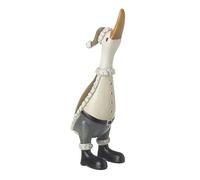 Heaven Sends Decorative Standing Duck Ornament with Winter Scarf, Grey Trousers and Black Boots, Christmas Home Decor - 3 Sizes (Small)