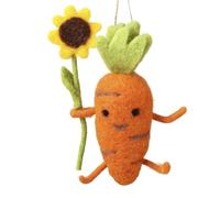 Heaven Sends Felt Carrot with Sunflower Easter Decoration