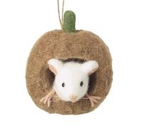 Heaven Sends Felt Mouse in House Hanging Decoration