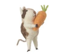 Heaven Sends Felt Mouse with Carrot Easter Decoration
