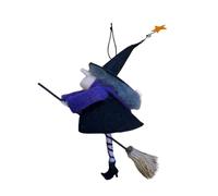 Heaven Sends Felt Witch on Broom Halloween Decoration