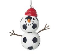 Heaven Sends Football Design Snowman Christmas Tree Decoration