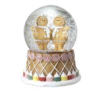 Heaven Sends Gingerbread People with Cupcake Base Christmas Snow Globe