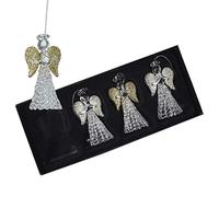 Heaven Sends Glass Angel Christmas Tree Decorations - Set of 4