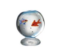 Heaven Sends Glass Fish Bowl Ornament - Small Nautical Glass Aquarium Decor 4.3 X 3 Cm