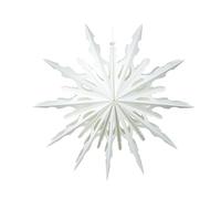 Heaven Sends Hanging Paper Kirigami Snowflake Decoration 30 cm - White Fold-Out Christmas Ornament with Intricate Cut-Out Design - Festive Winter Hanging Decoration