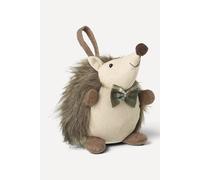 Heaven Sends Hedgehog Door Stop, Woven Fabric with Bow Tie, Beige-Brown in Brown Heaven Sends Brown