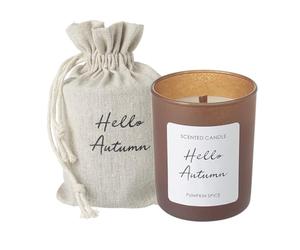 Heaven Sends Hello Autumn Pumpkin Spice Scented Candle in Bag