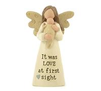 Heaven Sends It Was Love at First Sight Baby and an Angel Ornament