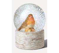 Heaven Sends Large Christmas Robin Snow Globe in Natural Heaven Sends Natural