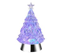 Heaven Sends LED Liquid Diamond Christmas Tree 20cm - Light Up Tabletop Xmas Decoration with Star Topper