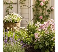 Heaven Sends Medium Heart Shaped Metal Garden Stake 136 X 59.59 Cm - Decorative Garden Marker