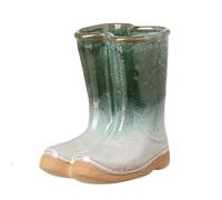 Heaven Sends Mini Ceramic Wellington Boot Shaped Plant Pot - Stoneware Boot Shaped Flower Planter for Indoor or Outdoor Display - Decorative Vase for Herbs, Succulents, Flowers & Small Plants