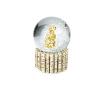 Heaven Sends Mini Christmas Snow Globe - Gold Dog