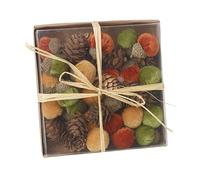Heaven Sends Multicoloured Acorn and Pinecone Mixed Set Autumnal Decorations