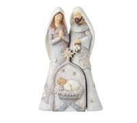 Heaven Sends Nativity Scene Mary, Jesus, Joseph Grey Tone Faith Nativity