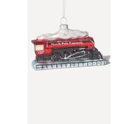 Heaven Sends North Pole Express Train Christmas Tree Decoration in Red Heaven Sends Red