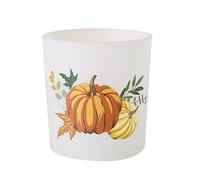 Heaven Sends Pumpkin Design Glass Candle Holder