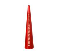 Heaven Sends Red Advent Candle - 25cm Countdown Christmas Candle with Gold Numbers - 10 Hour Burn Time