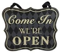 Reversible Open Closed Sign by Heaven Sends