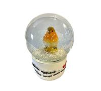 HEAVEN SENDS ROBINS APPEAR WHEN LOVED ONES ARE NEAR CHRISTMAS SNOW GLOBE