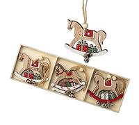 Heaven Sends Rustic Rocking Horse Christmas Tree Decorations