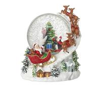 Heaven Sends Santa in Sleigh Christmas Musical Snow Globe