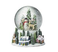 Heaven Sends Santa Snowman Townscape Musical Snowglobe 12 x 16 Centimetre