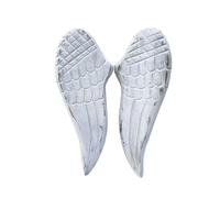 Heaven Sends Set of 2 Rustic White Carved Wooden Angel Wings Wall Hanging - Elegant White Decorative Wall Art for Home and Spiritual Spaces Decor