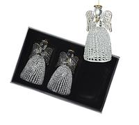Heaven Sends Set of 3 Glass Angel Christmas Tree Decorations