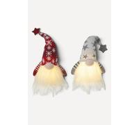 Heaven Sends Set of Two Light-Up Santa Gonks Christmas Decorations Heaven Sends Multicolor