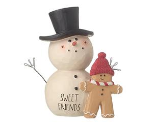 Heaven Sends Snowman and Gingerbread Sweet Friends Christmas Decoration