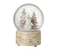 Heaven Sends Snowman in Forest Scene Musical Christmas Snow Globe
