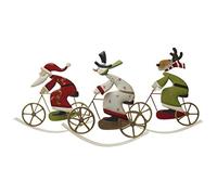 Heaven Sends Snowman On Bike