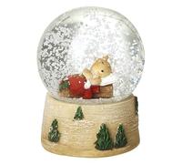 Heaven Sends The Night Before Christmas Sleeping Mouse Mini 6.5x6.5x8.5cm Snowglobe