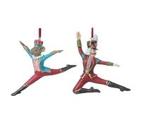 Heaven Sends Two Nutcracker and Festive Rat Christmas Tree Decorations