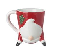 Heaven Sends Upside Down Santa Mug, Red and White, 11 cm, Ceramic