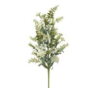 Heaven Sends White Floral Stem Decoration 75 X 30 Cm, Lifelike Artificial Flower Stem For Indoor Home Décor