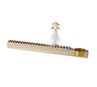 Heaven Sends Wooden Christmas Countdown Calendar With Angel and T Light Holder - 35cm - Festive Advent Decoration - Gift Idea For Christmas - Christmas Advent Calendar